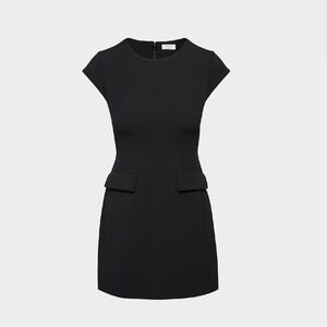 Aritzia Babaton FigureKnit Priestly Black Dress